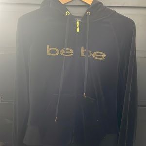 COPY - Bebe Rhinestone bedazzled velour hoodie
